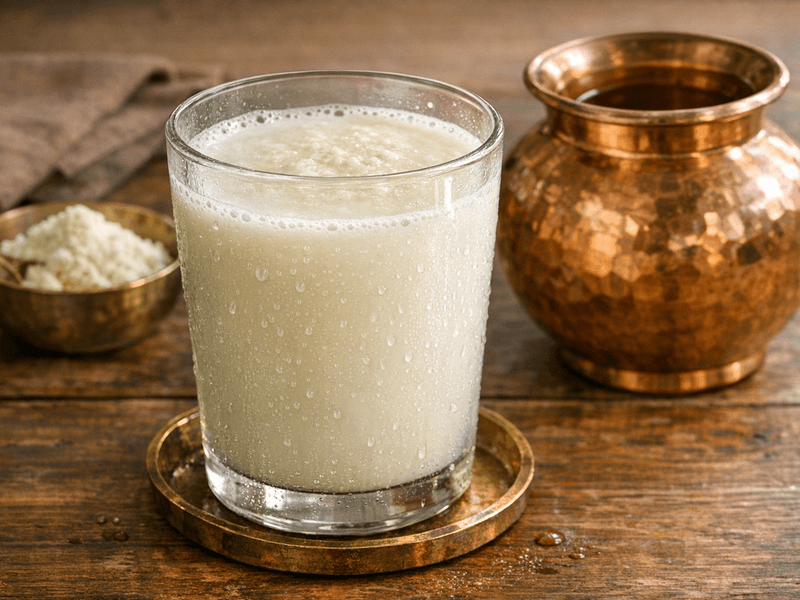 Milk with Whey Protein Powder