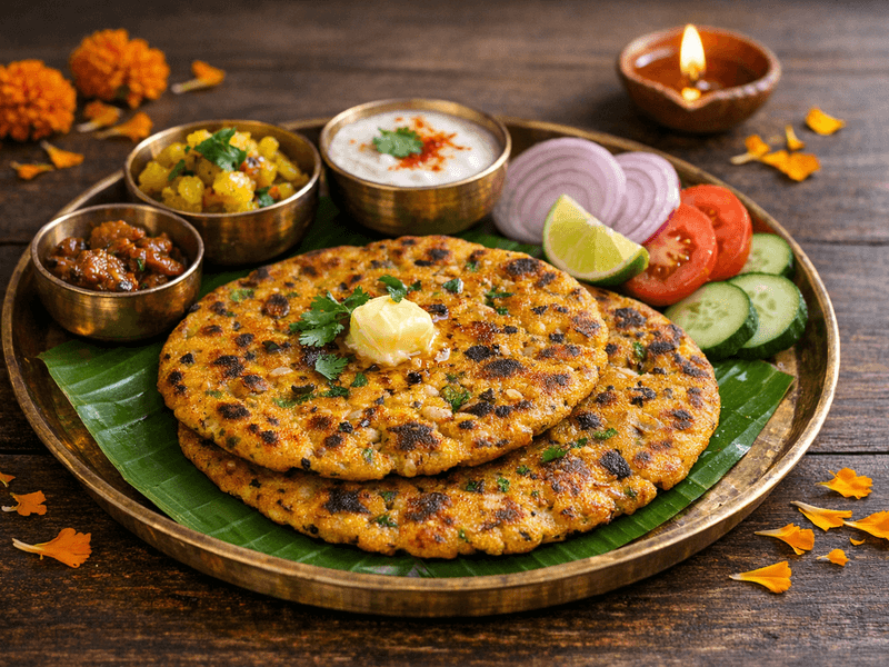 Missi Roti (Rajasthani)