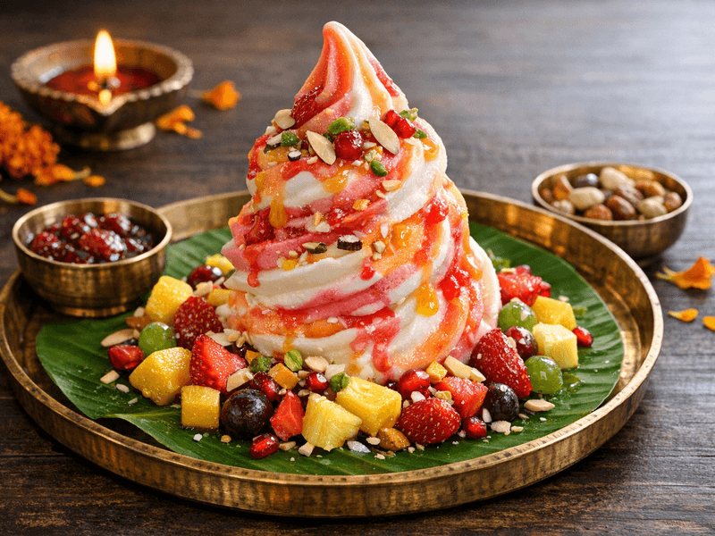 Mixed Fruit Softy Ice Cream