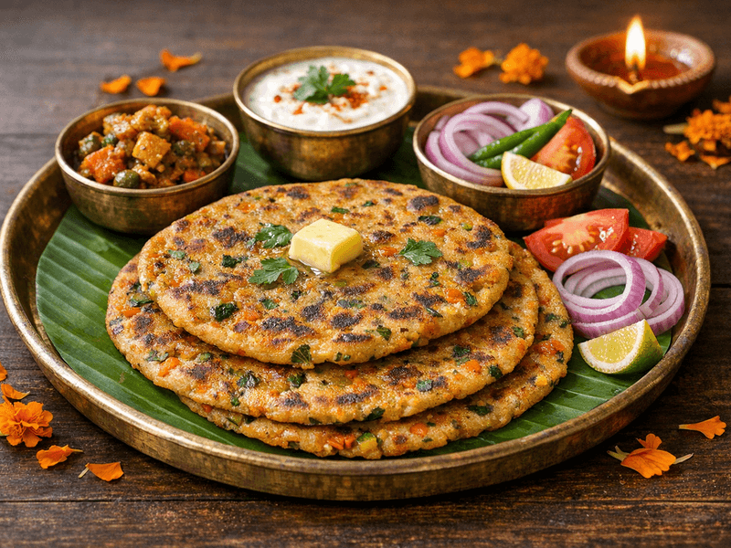 Mixed Vegetable Parantha
