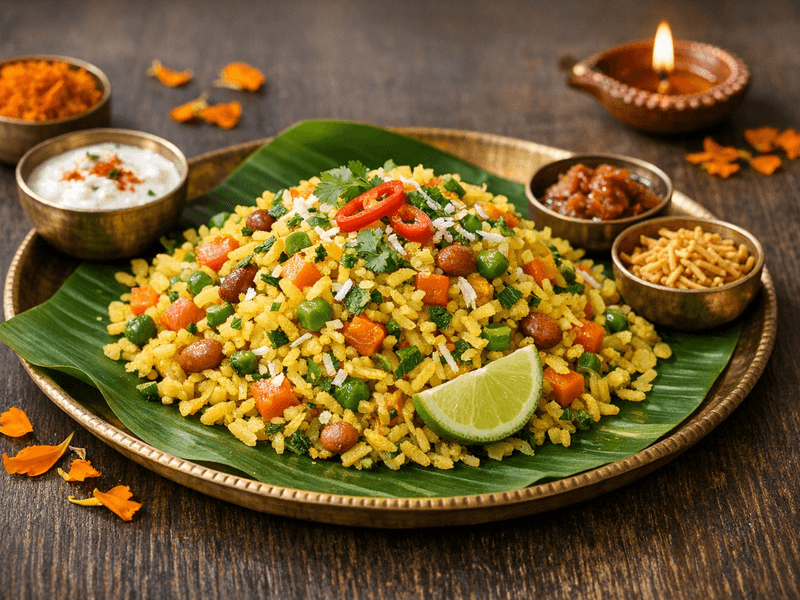 Mixed Vegetable Poha