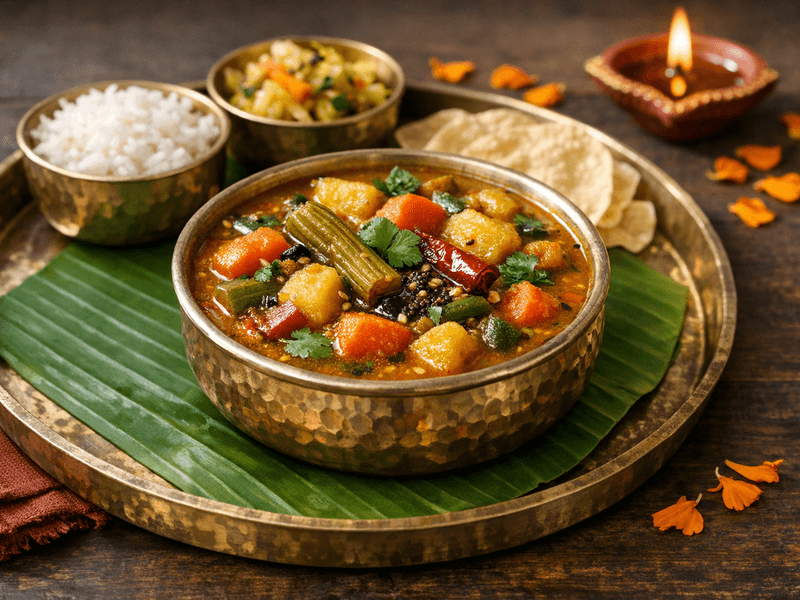 Mixed Vegetable Sambar
