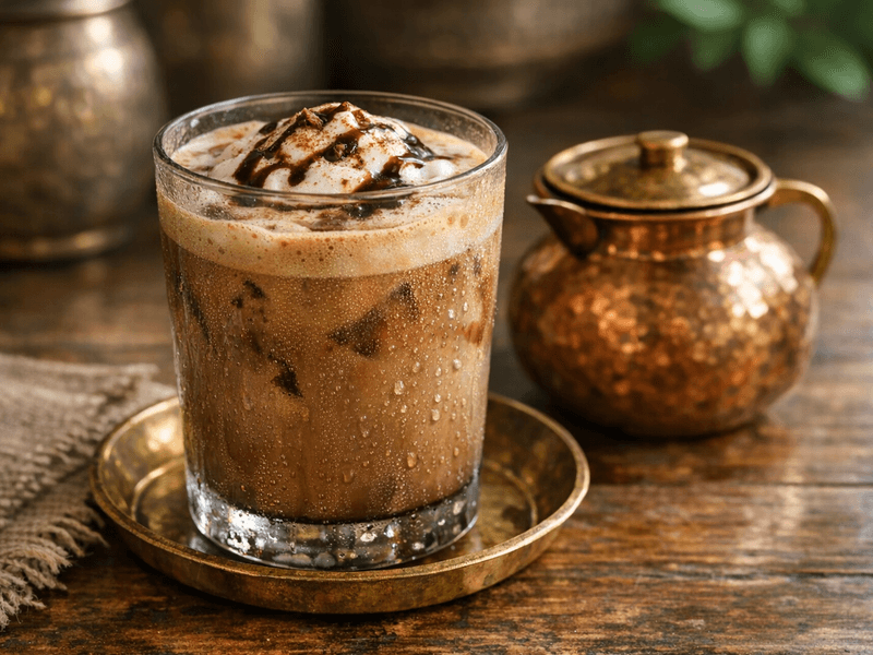 Mocha Coffee with Almond Milk