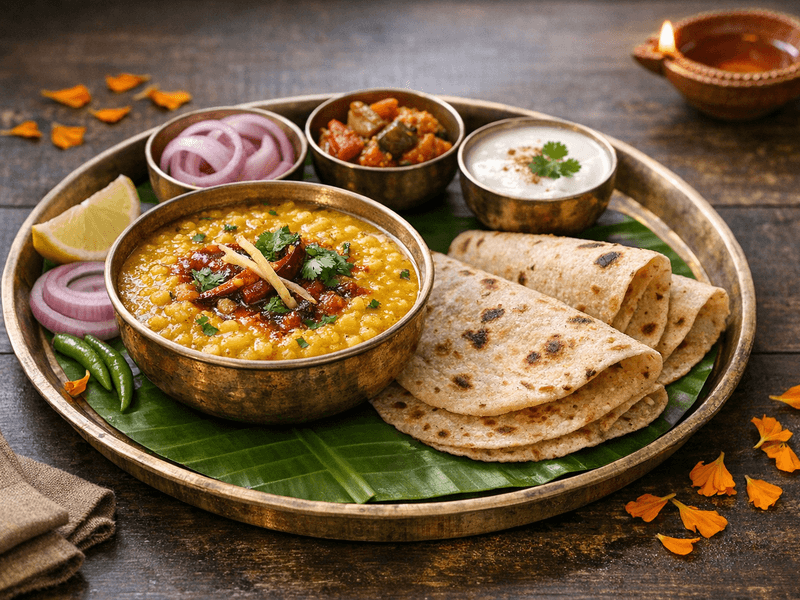 Moong Dal with 2 Roti