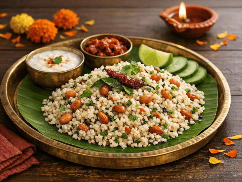 Moraiyo Khichdi with Peanuts