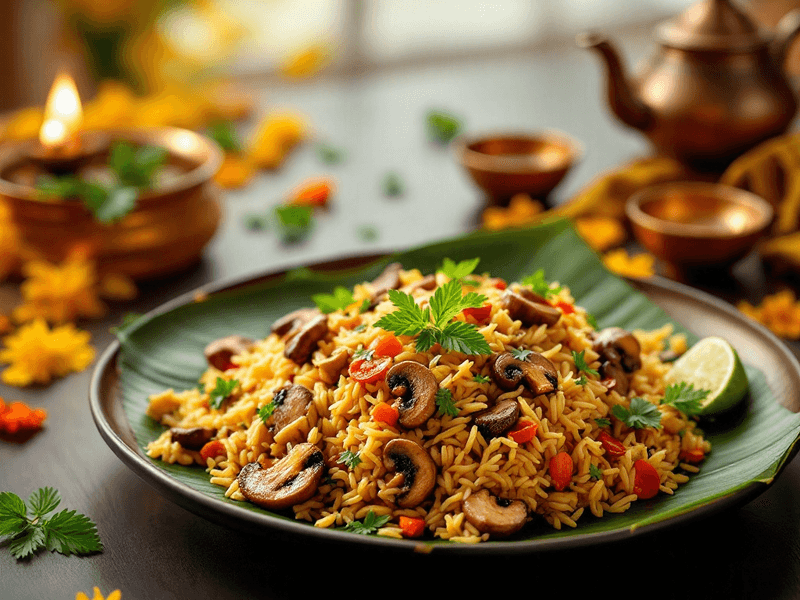 Mushroom Fried Rice