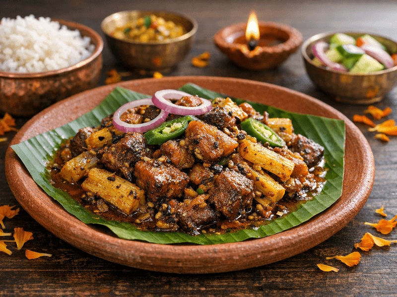 Naga Smoked Pork with Bamboo