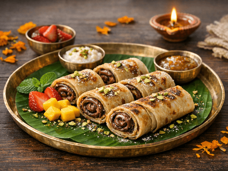 Nutella Roti Roll