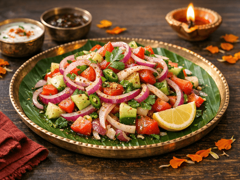 Onion Tomato Cucumber Salad