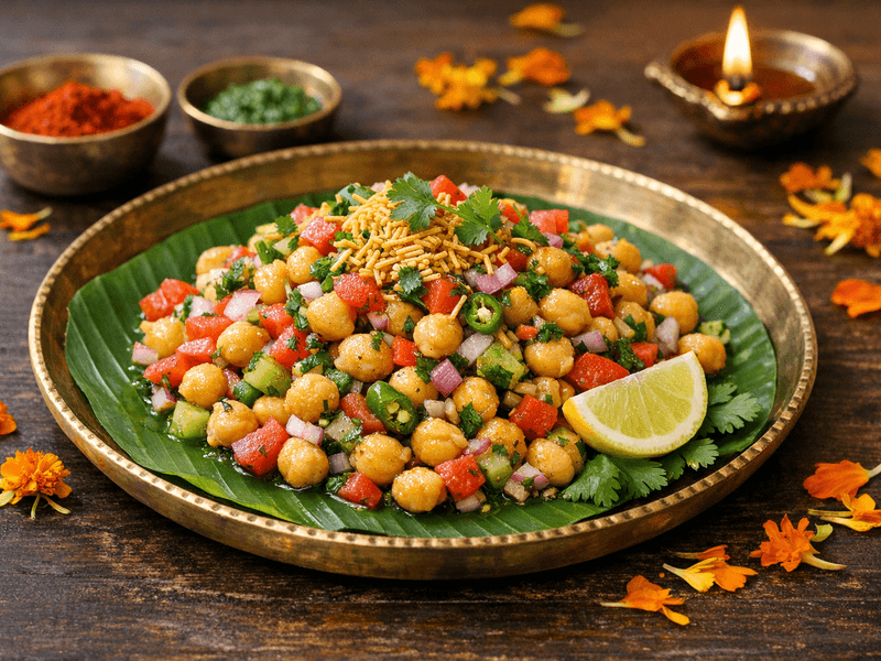 Overnight Soaked Chickpeas Salad