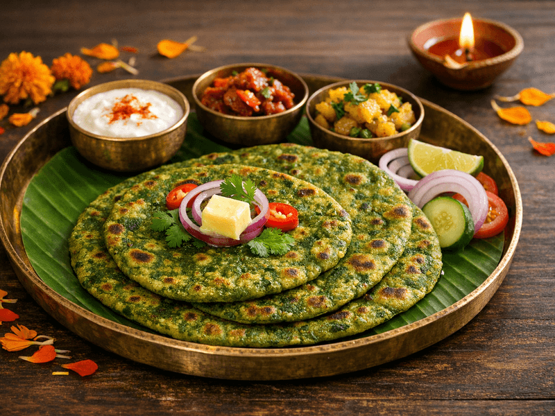 Palak Paratha