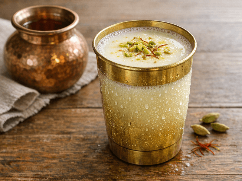 Paneer Besan Chilla with Milk