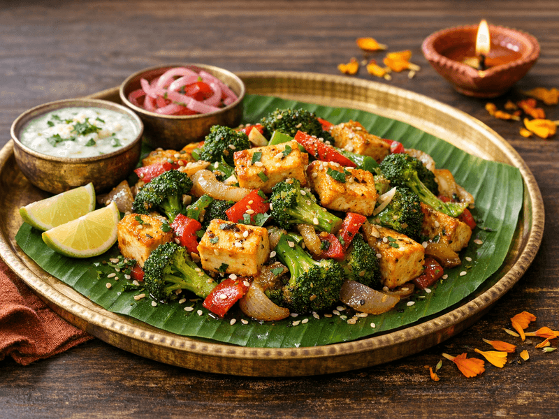 Paneer Broccoli Stir Fry