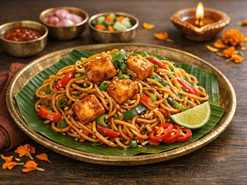 Paneer Chilli Garlic Noodles