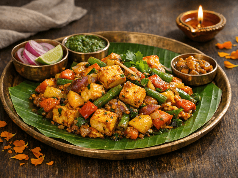 Paneer Stir Fry with Mixed Vegetables