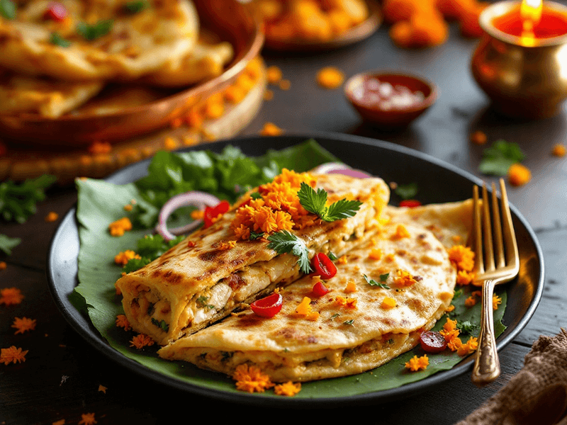 Paneer Stuffed Paratha