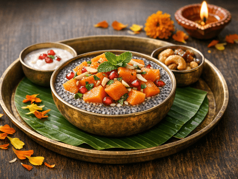 Papaya and Sabja Seed Bowl