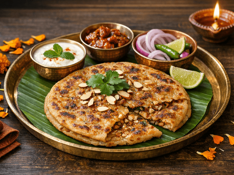 Paranthe Wali Gali Badam Paratha