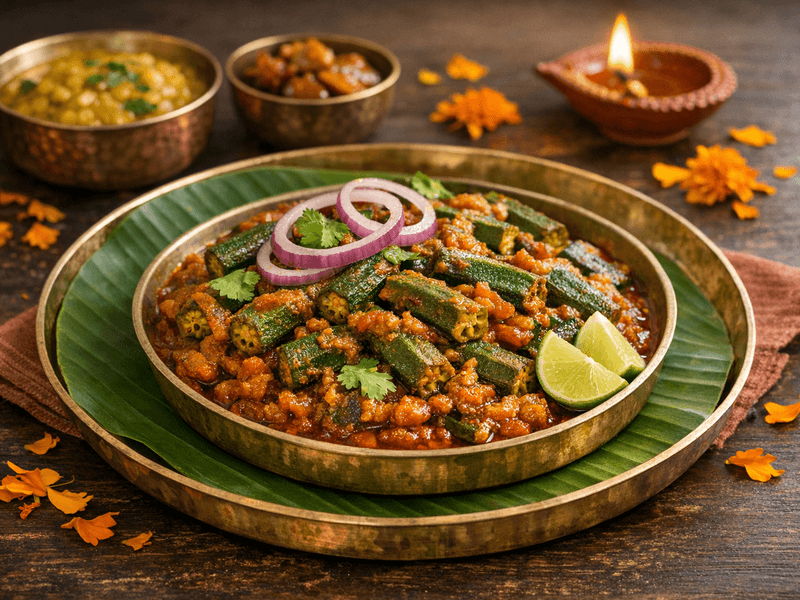 Plain Bhindi Curry