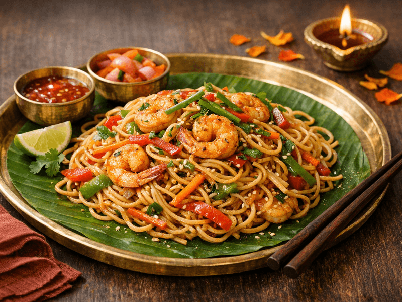 Prawn Hakka Noodles
