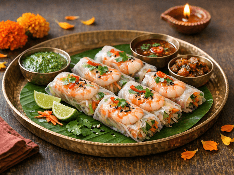 Prawn Rice Paper Roll