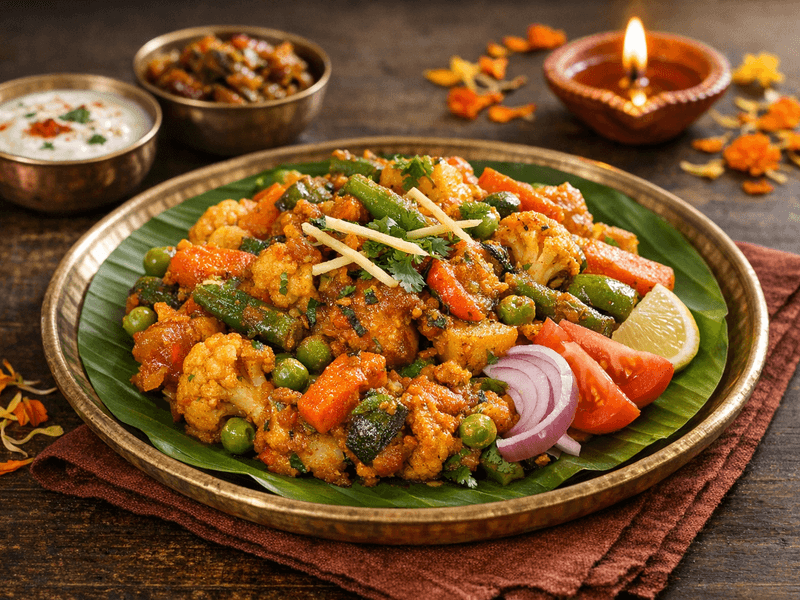 Punjabi Tadka Mix Vegetables