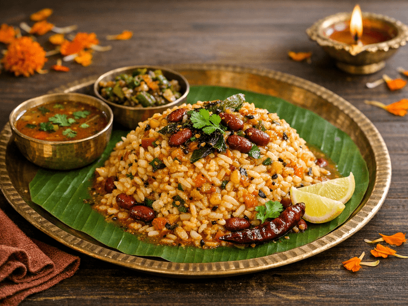 Rasam Rice with Beans