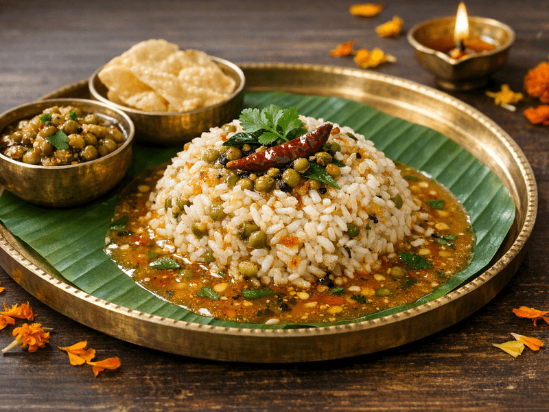 Rasam Rice with Green Gram
