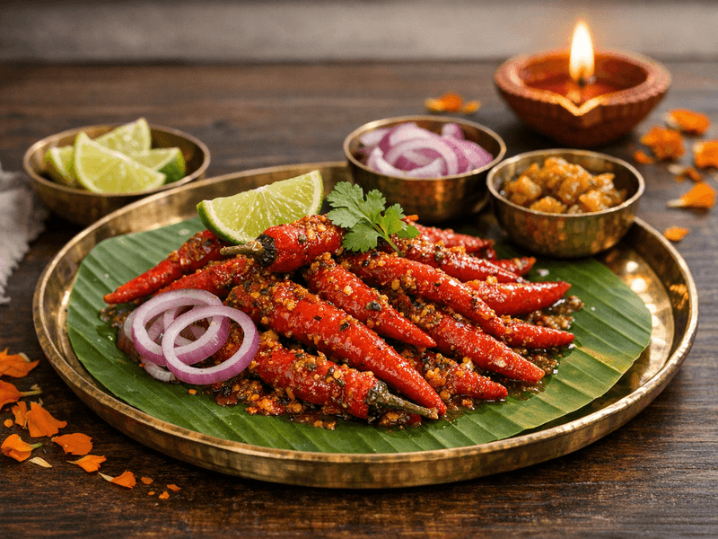 Red Chili Pickle (Lal Mirchi)