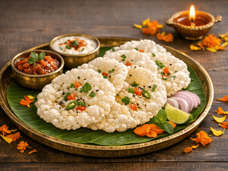 Rice Papad with Least Oil