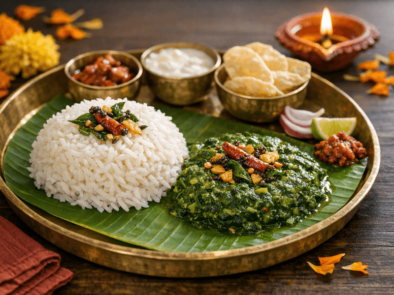 Rice with Keerai Masiyal