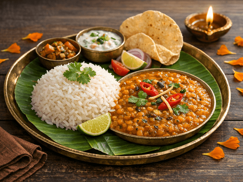 Rice with Masoor Dal