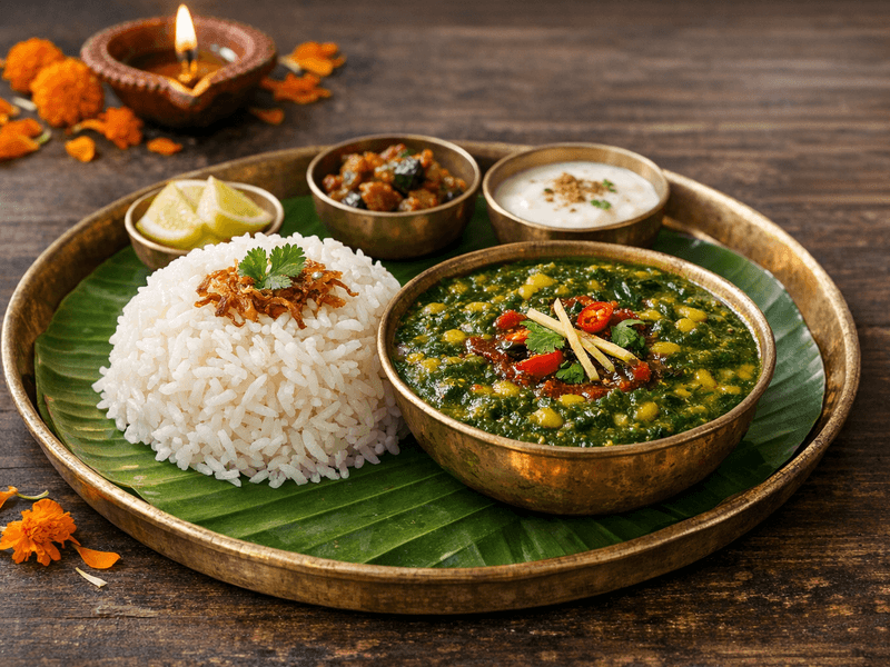 Rice with Palak Dal
