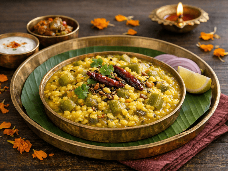 Ridge Gourd with Moong Dal