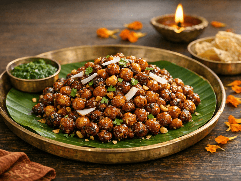 Roasted Chana with Jaggery