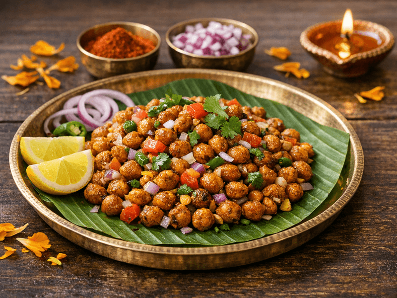 Roasted Chana with Lemon