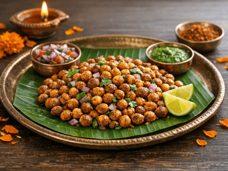 Roasted Chana Without Oil