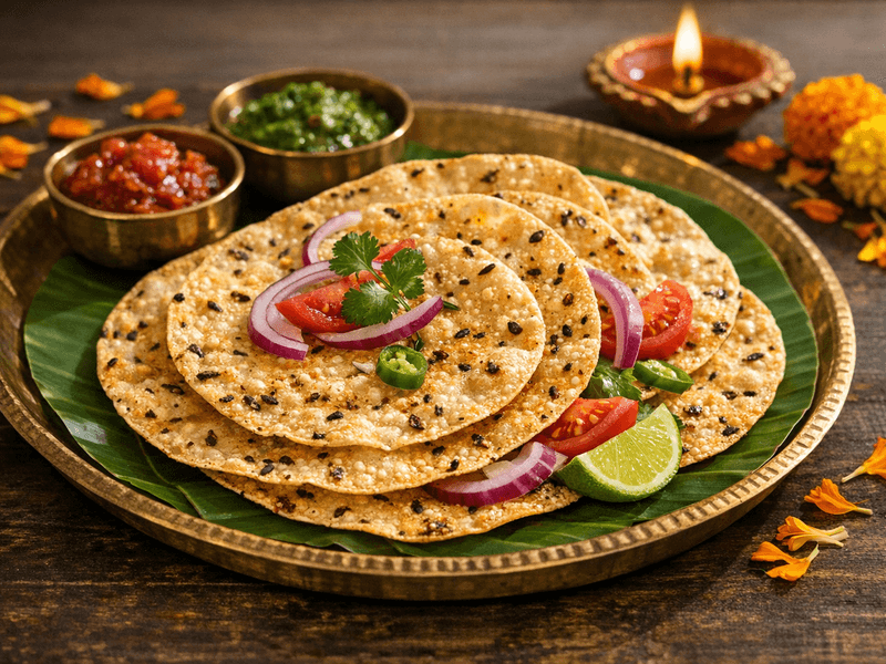 Roasted Urad Dal Papad