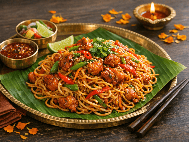 Schezwan Chicken Noodles