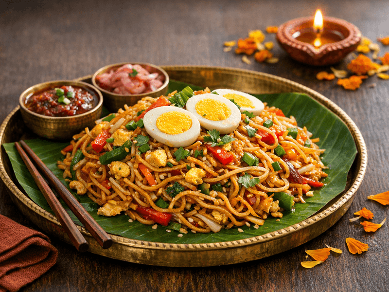 Schezwan Egg Noodles