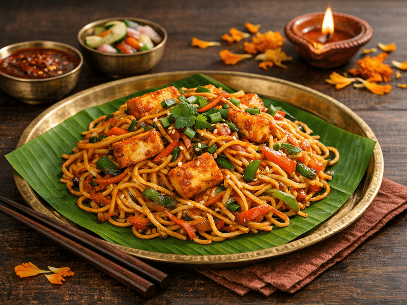 Schezwan Paneer Noodles