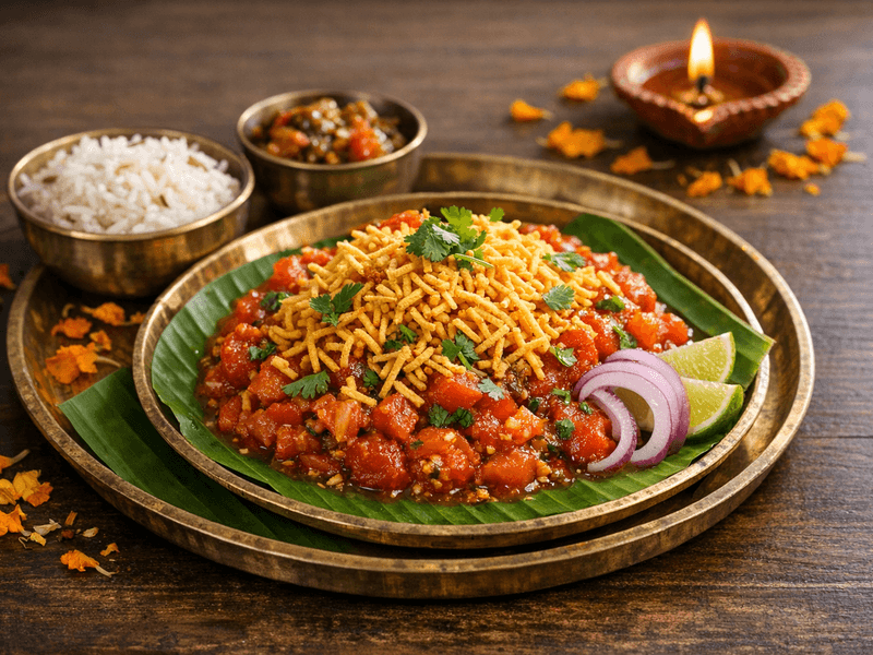 Sev Tomato Sabzi