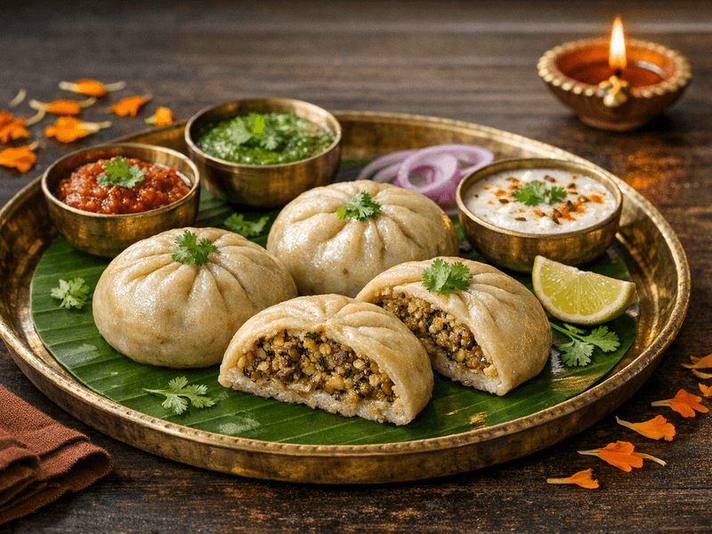 Siddu (Urad Dal Filled)