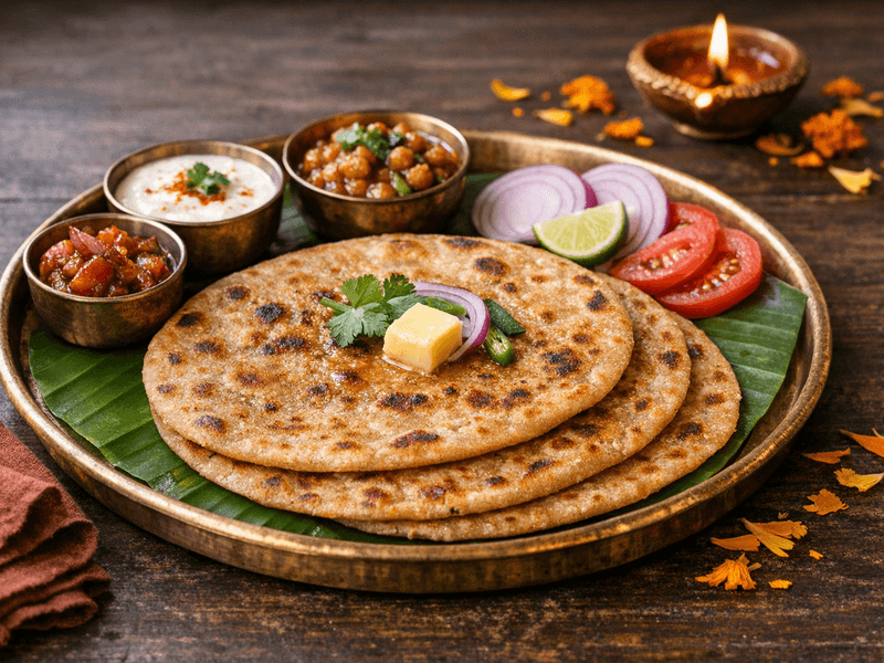 Simple Wheat Prantha