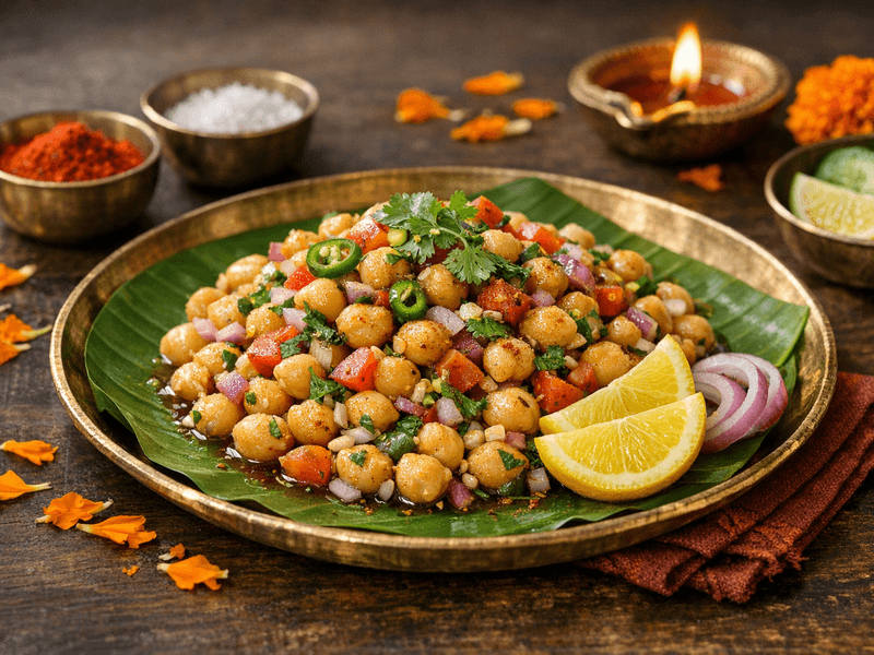 Soaked Chana with Lemon