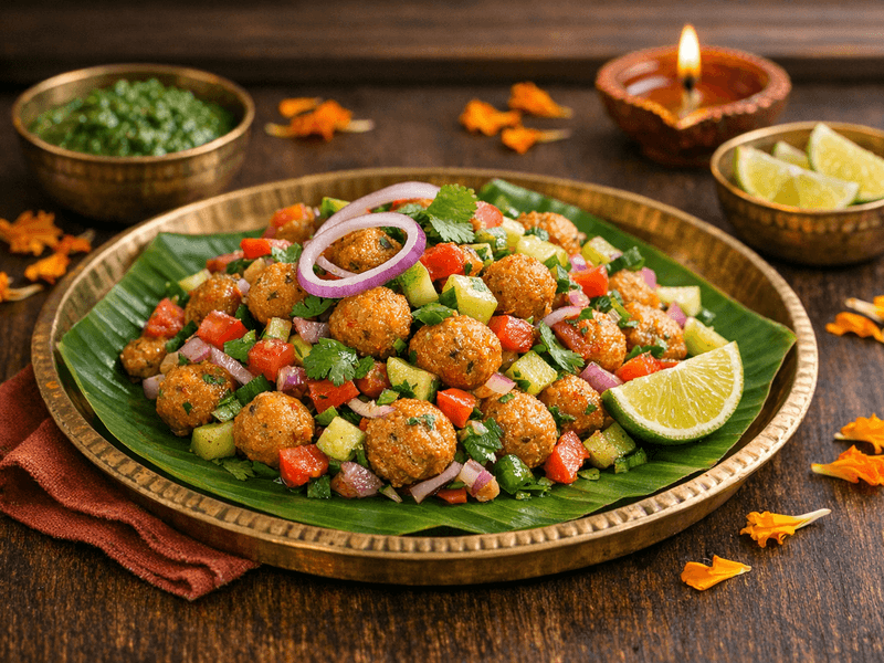 Soya Chunks Salad