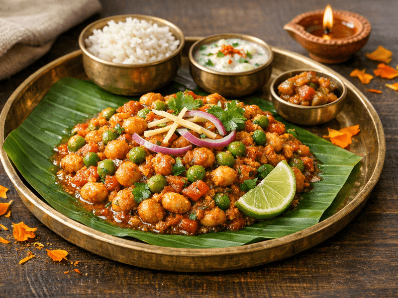 Soybean and Peas Masala