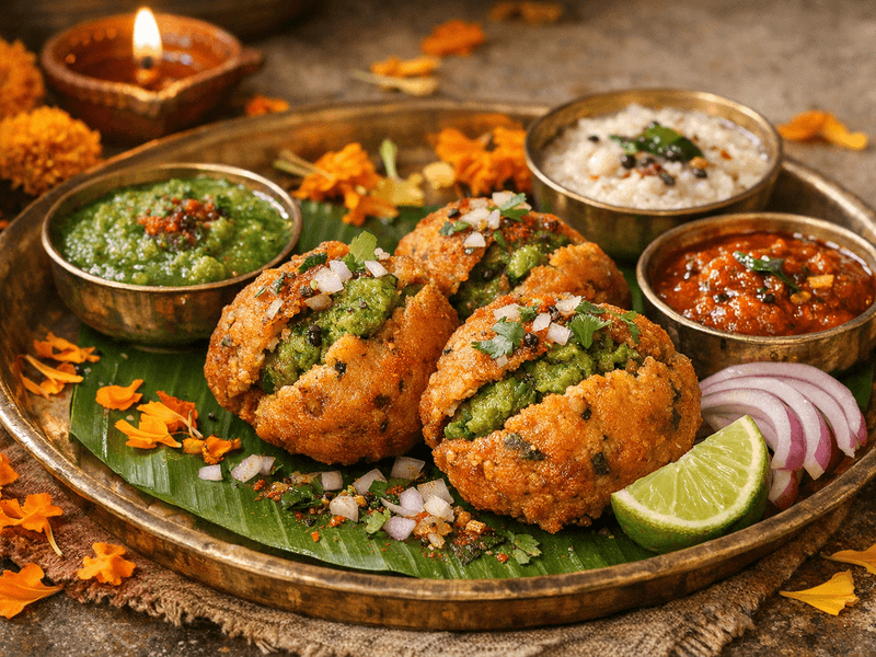 Spicy Chutney Vada