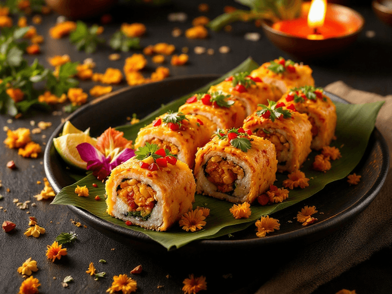 Spicy Inari Sushi