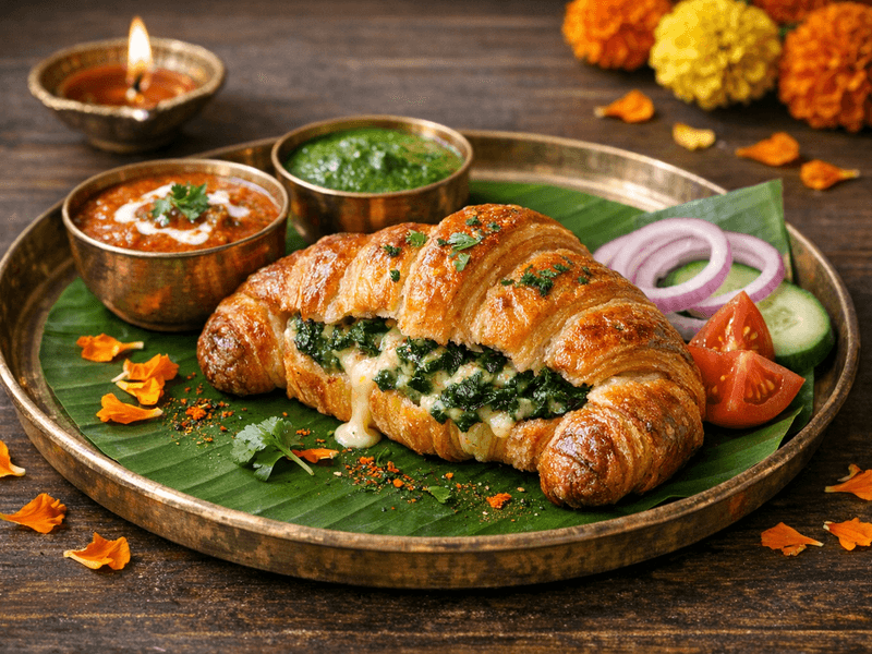 Spinach and Cheese Croissant